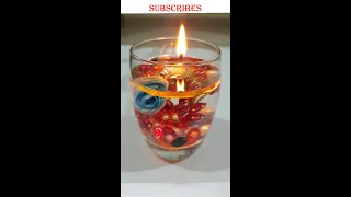 water candle l floating candle l Diwali decoration ideas #shorts #Diya