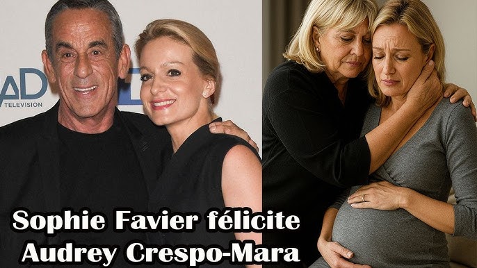 🔆 🕊️ Sophie Favier félicite Audrey Crespo-Mara, enceinte de Thierry Ardisson récemment décédé