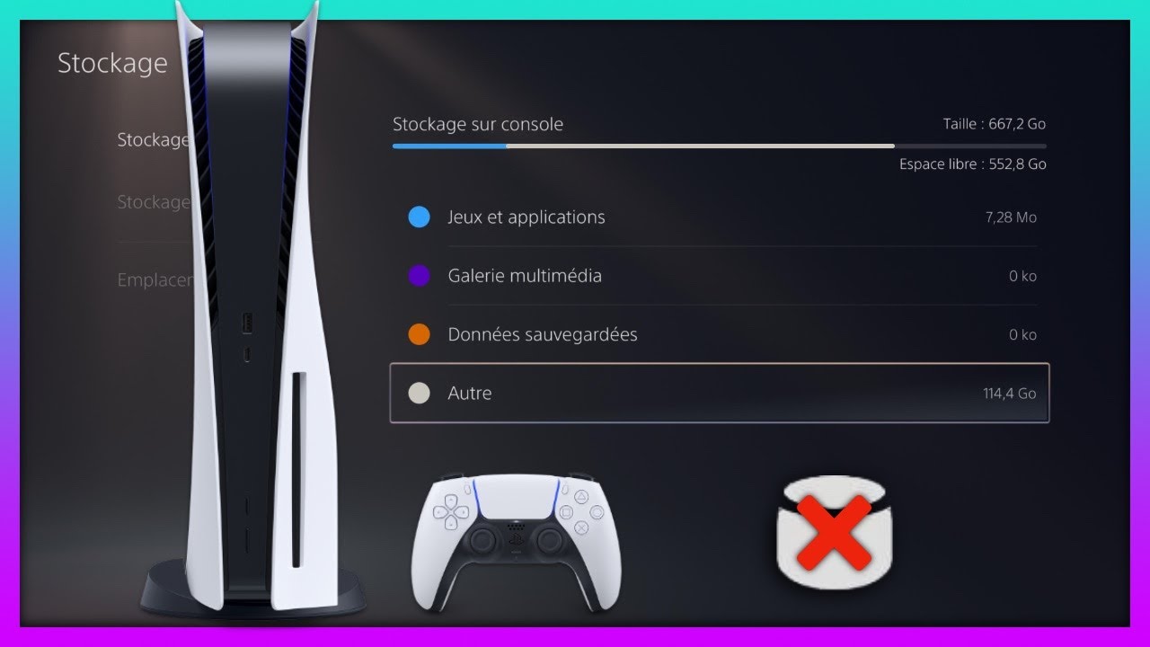 TUTO PS5 : comment bien gérer son espace disque ?