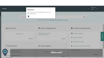 MyGuide: How to fill feedback form in HI Service Portal