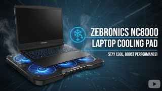Zebronics NC8000 Cooling Pad Review ਪੰਜਾਬੀ ਵਿੱਚ! 😮 5 Fans, RGB Lights 🔥|