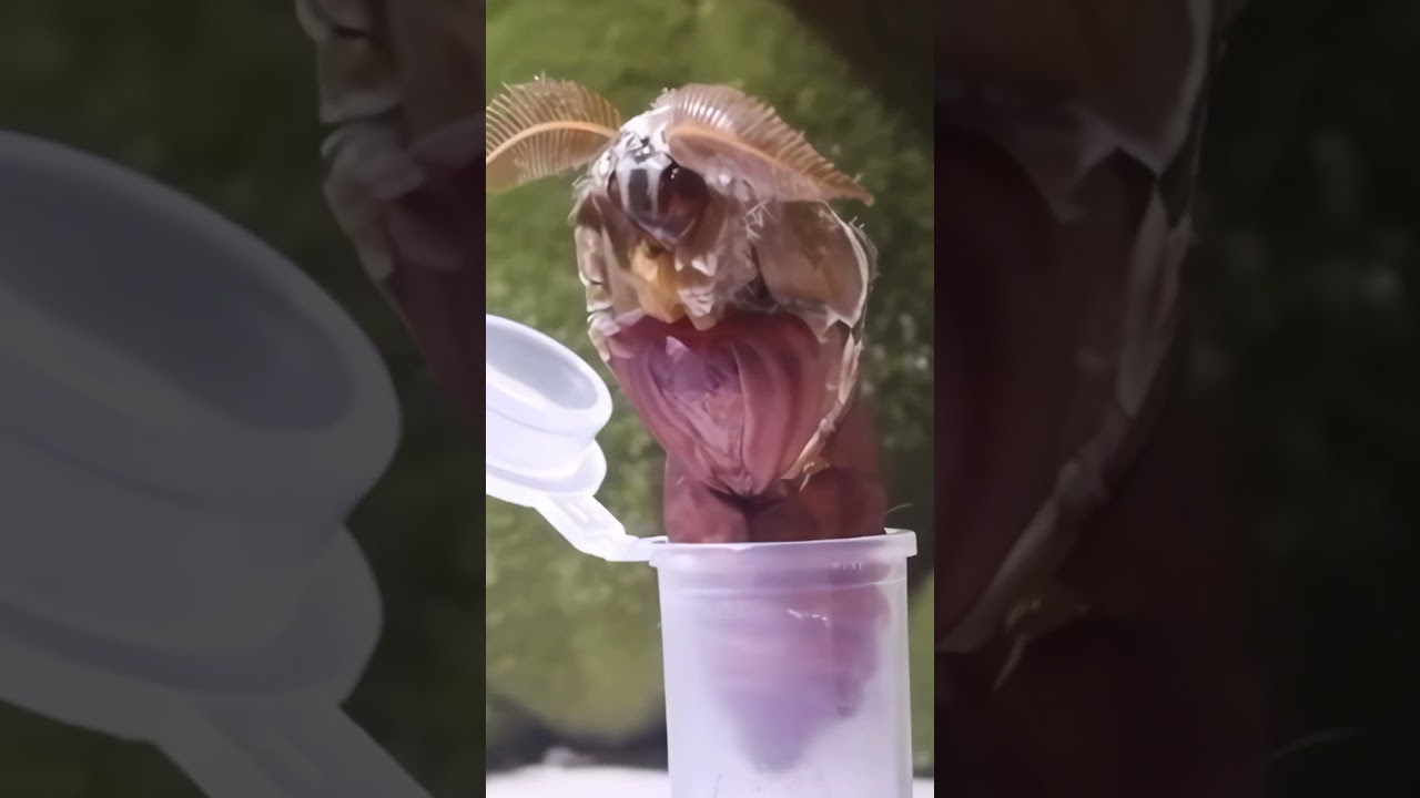 Глубоко в джунглях… появилась огромная личинка моли! 😲