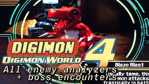Digimon World 4- All enemy analyzers + Boss encounters