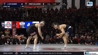 Levi Haines(PSU) vs Paddy Gallagher(OSU) 2/3/23 (Jeff Byers Audio)