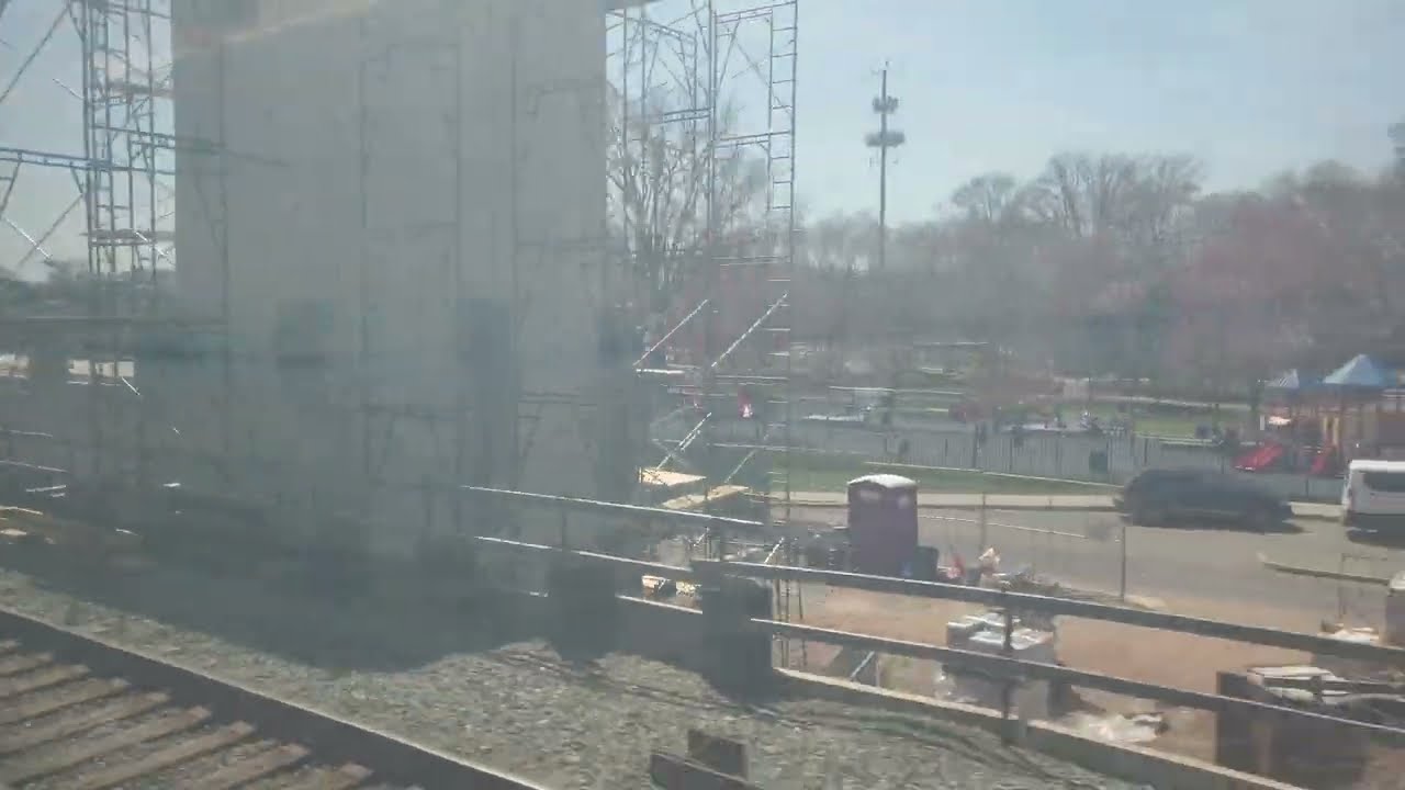 "New" NJ Transit Lyndhurst Station Construction on 4/11/23