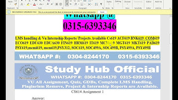 CS614 GDB Solution Fall 2023