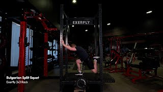 Bulgarian Split Squat | Exerfly 3x3 Rack