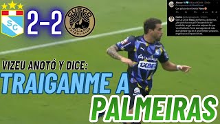 Cristal empata 2-2 con Cusco con gol de Vizeu y queda listo para recibir a Palmeiras