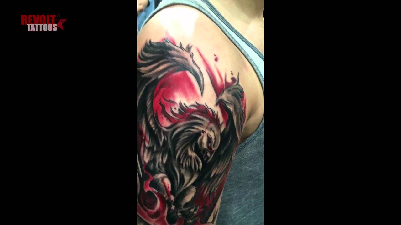 The Black Red Phoenix Revolt Tattoos Joey Hamilton Youtube