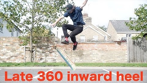 Learning late 360 inward heel flips!