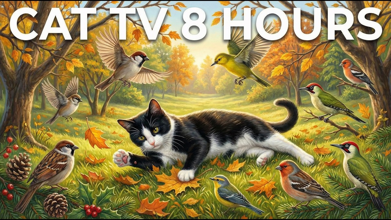 Videos for Cats to Watch 🌿 Spring Garden Birds in 4K | 8 Hour Cat TV for Indoor Cats