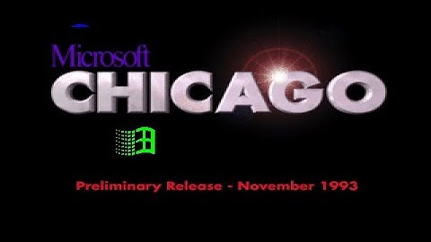Windows Chicago Build 81 (1994)