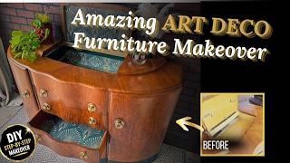Ultimate Furniture Flip: Art Deco Buffet Glam Bar Cabinet Step-by-Step Furniture Design Series S2E1