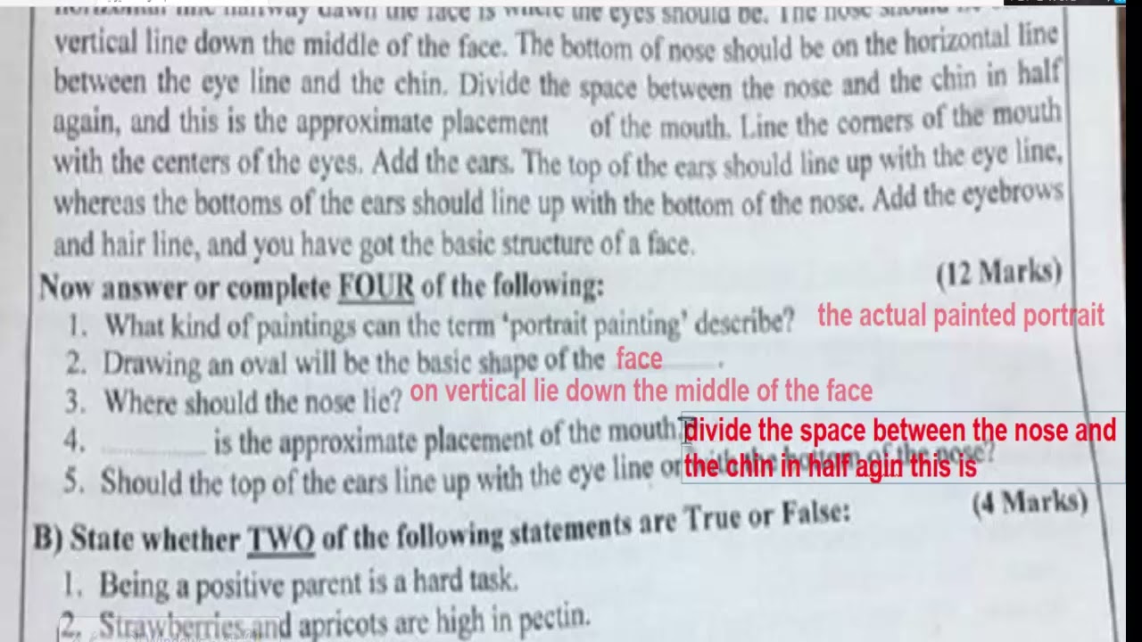 اسئلة انكليزي الامتحان التمهيدي السادس المهني فرع الفنون التطبيقية
