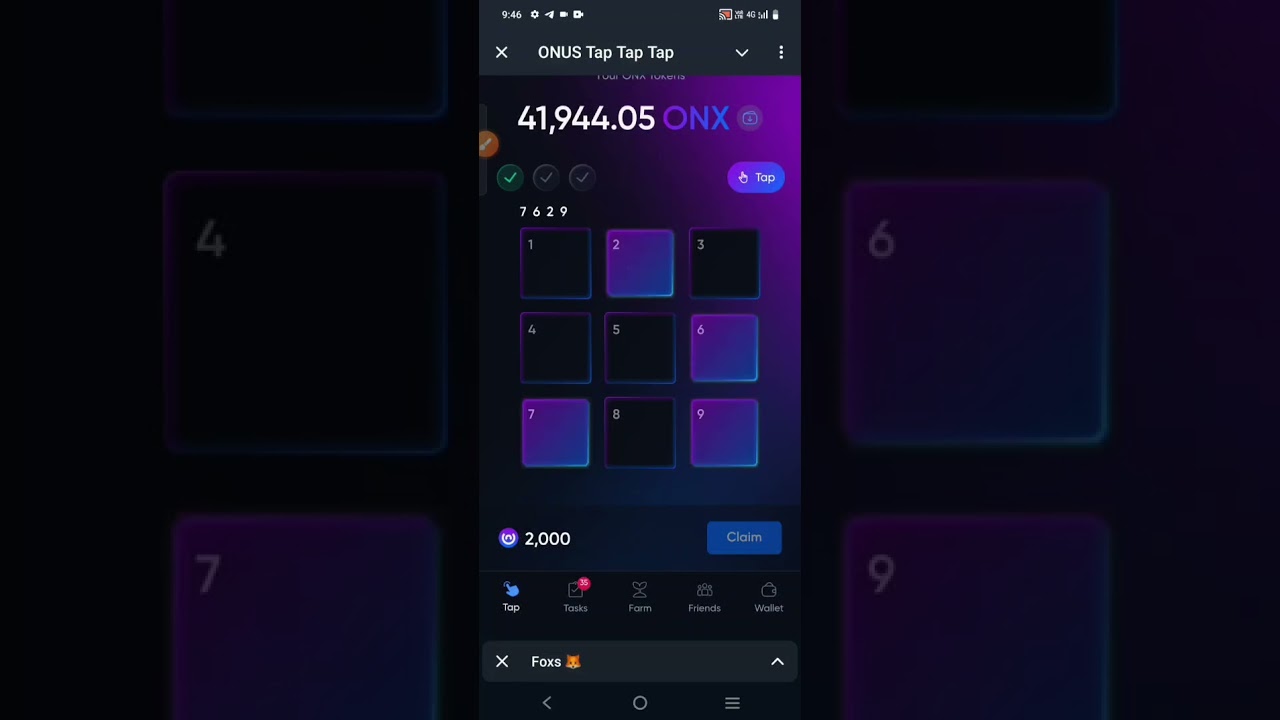 Onus Tap Tap 30 Aug Daily code | Onus TAP Today code 