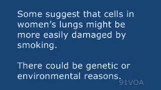 [91VOA]Dana Reeve's Death Adds to Questions on Lung Cancer in Women