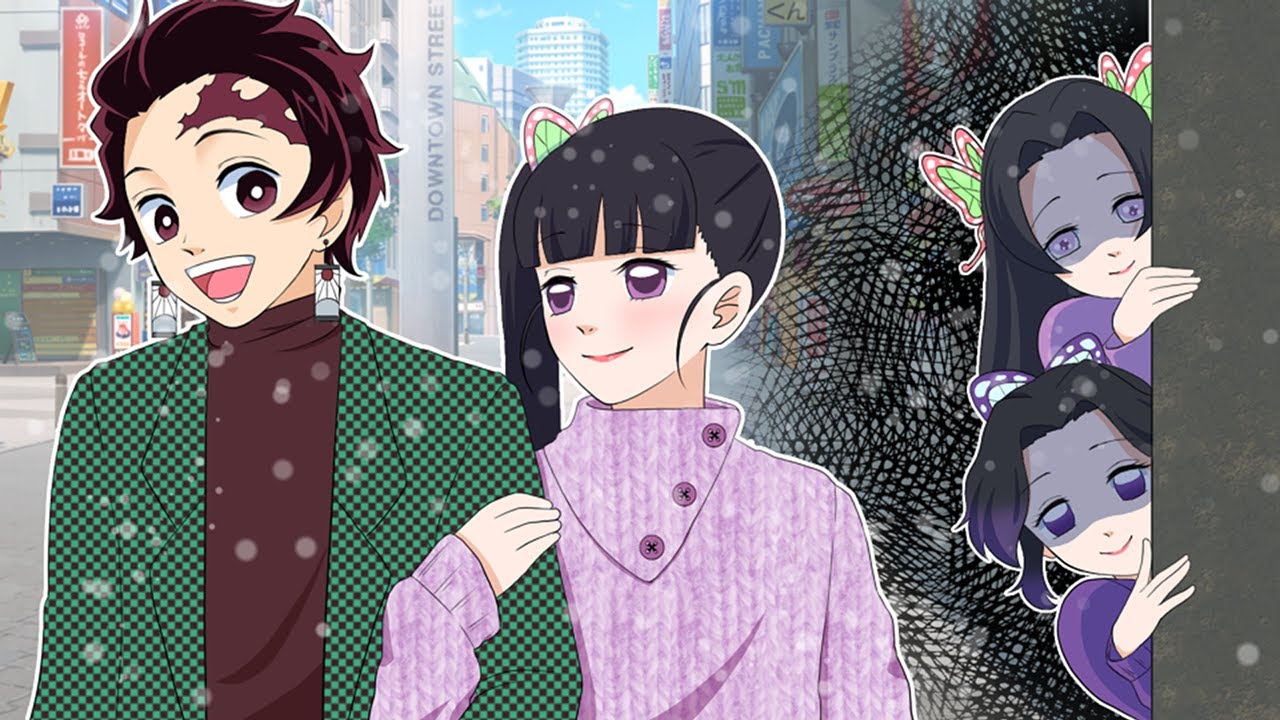 クリスマスにデートをする炭治郎とカナヲに忍び寄る影。しのぶ、カナエ