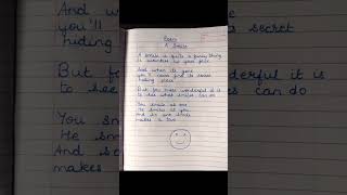 A Smile Poem | English Poem | Poem for Kids | Smile | @kidszone023