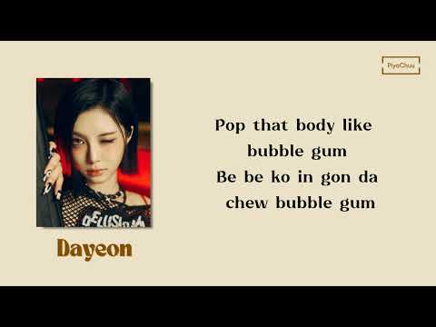 Kep1er BUBBLE GUM Easy Lyrics