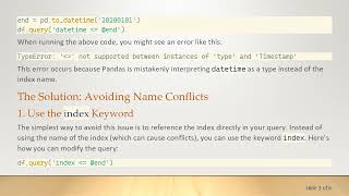 Famous How to Avoid Name Conflicts in Pandas's query Method Profile