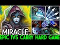 MIRACLE [Drow Ranger] Epic 1v5 Carry Hard Game Insane Arrows Damage Dota 2