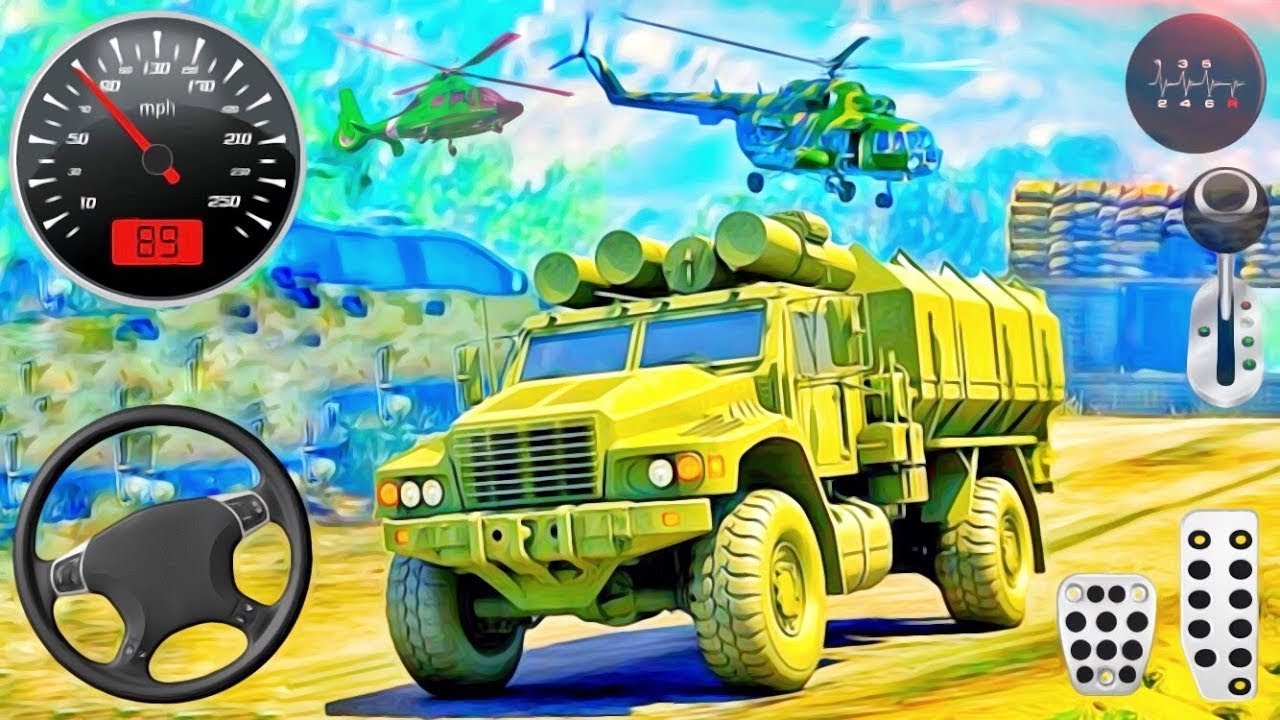 Army Truck Transport Offroad Simulator - US Cargo Vehicle Driving - Truck Games : Android Gameplay