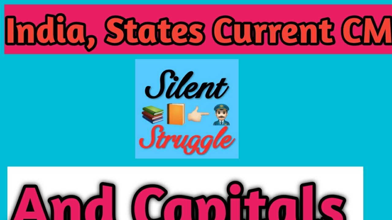 India Ke State Ke capital Aur Cm 2020 YouTube