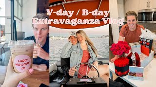 WHAT WE GOT EACH OTHER FOR VALENTINES DAY | hunter's bday + our first podcast appearance