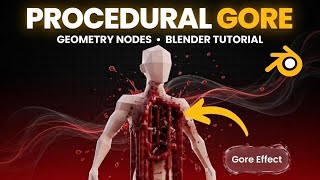 Procedural Gore Effect in Blender | Geometry Nodes Tutorial
