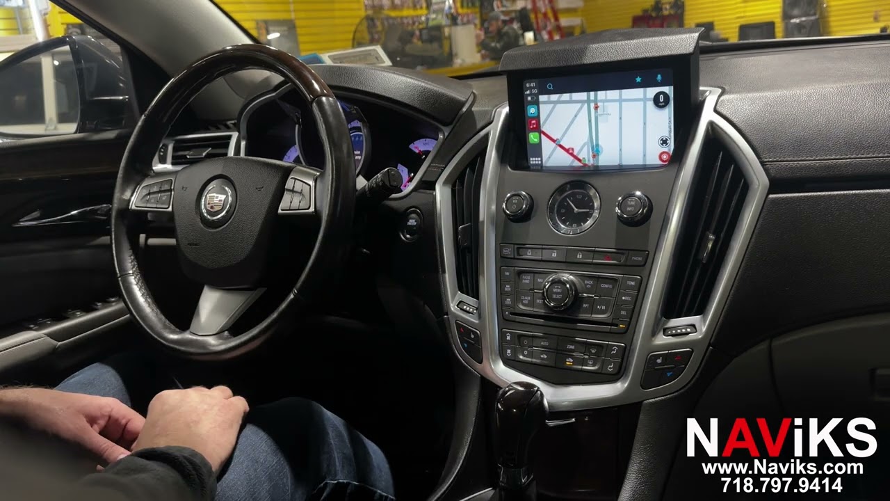 Cadillac SRX 2010–2012 годов выпуска с Apple CarPlay + Android Auto (проводное и беспроводное) и ...