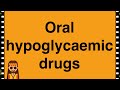 Pharmacology- Hypoglycaemic or Anti diabetic drugs MADE EASY!