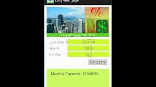 FREE Easy Mortgage Calculator Android App