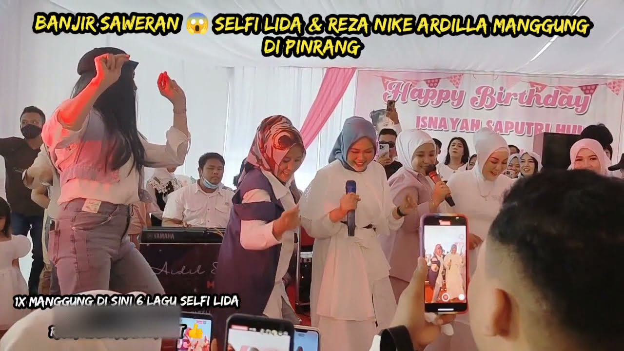 SELFI LIDA BANJIR SAWERAN GAYZZ & REZA NIKE ARDILLA  MANTAP 👍