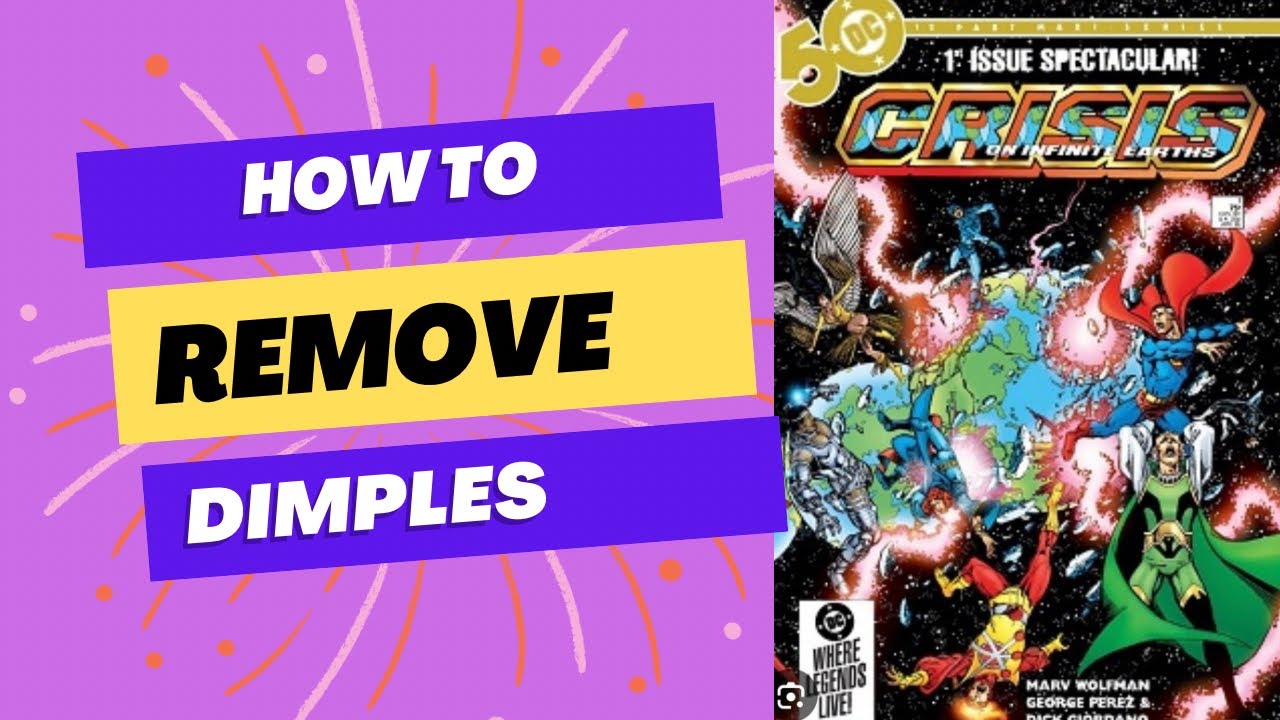 How to fix a small ding dent in a comic book Best techniques - YouTube