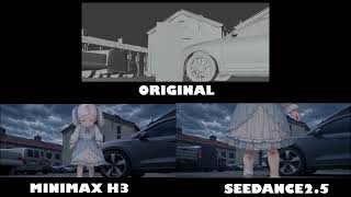 Blender CG Reference → AI Video | Seedance 2.5 vs MiniMax H3 Comparison