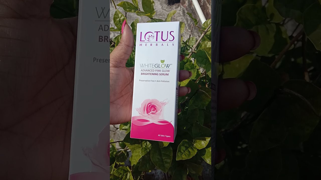 Lotus Herbals white glow advanced pink glow brightening serum