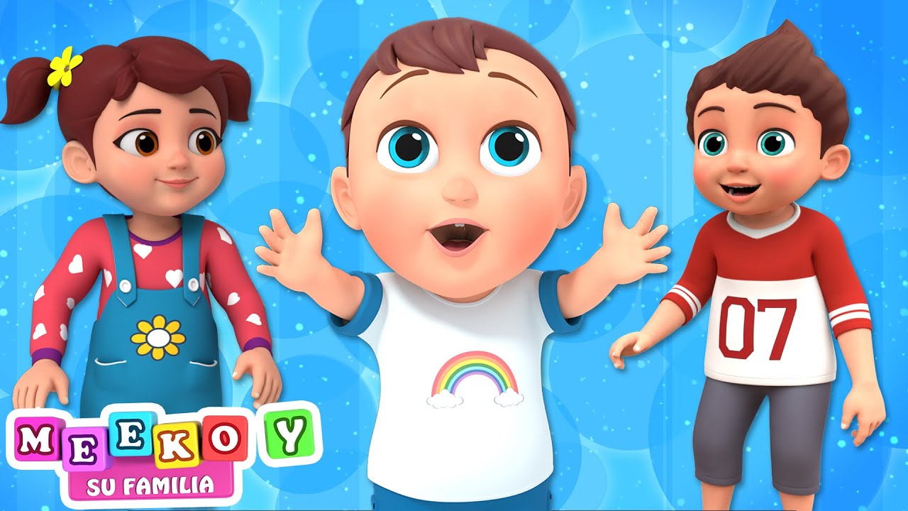 ¿Dónde está Papá Dedo? Familia Dedo + Canciones infantiles 🤚  Meeko's Family en Español