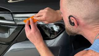 Crux Motorsports Headlight PPF Overlay install for 2025+ Subaru  Forester