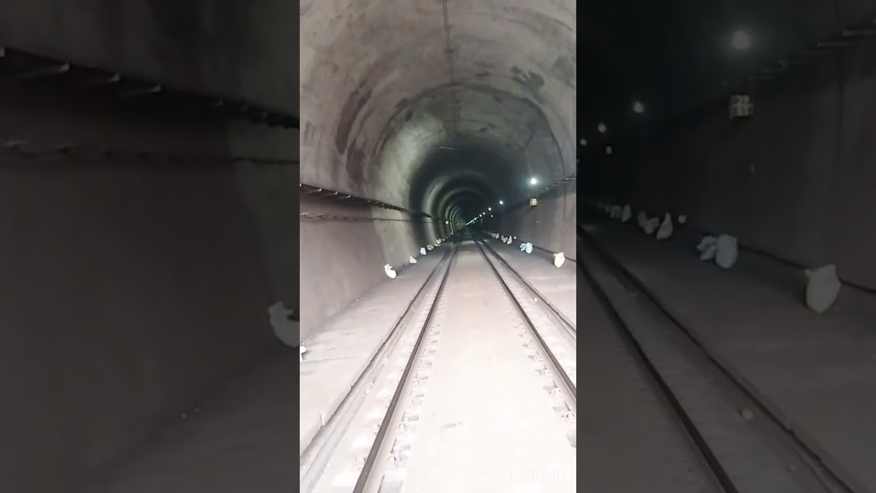 Railway tunnel in Rapur ghat# 5 KM into the hills# Look at once