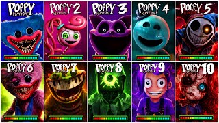 Poppy Playtime Chapter 1 2 3 4 5 6 7 8 9 10 ALL BOSSES & Death Scenes With HEALTHBARS | 2026