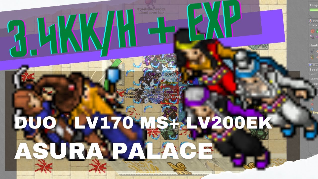 x4] Team hunt for level 100+ in Asura Palace