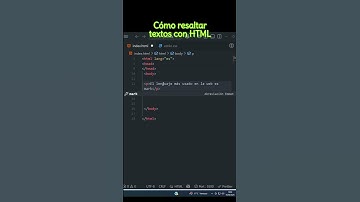 Como resaltar texto con html  #desarrolloweb #programación  #javascript #html #programadoresweb