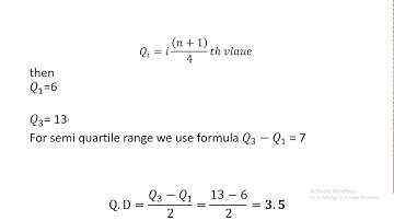 Measure of Dispersion|| Range || Quartile Deviation