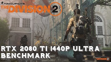 The Division 2  Beta RTX 2080 Ti   & 8086k 1440p Ultra  Frame Rate & Power Draw Test