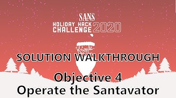 Objective 4 - Santavator | 2020 SANS Holiday Hack Solution