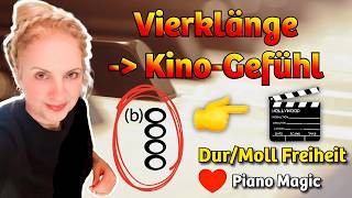 Vierklänge → Kino‑Gefühl! 🎹 Dur/Moll Freiheit #pianolla #pianomagic