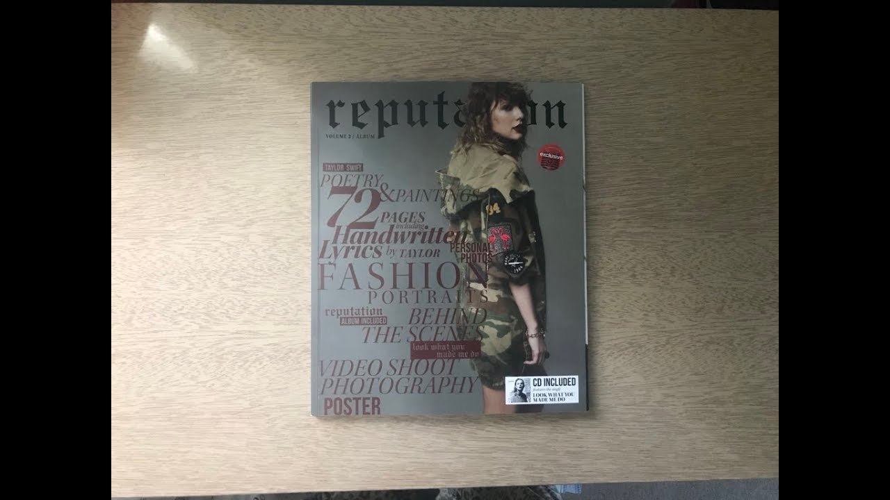 Taylor Swift - reputation Vol. 2 Magazine Unboxing - Target Exclusive ...