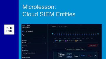 Micro Lesson: Cloud SIEM Entities