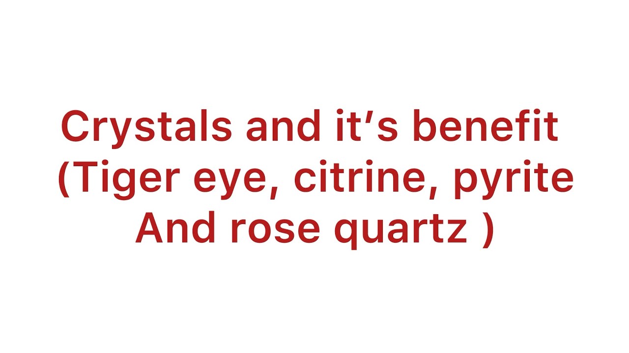 Crystals and benefits in hindi||  • 