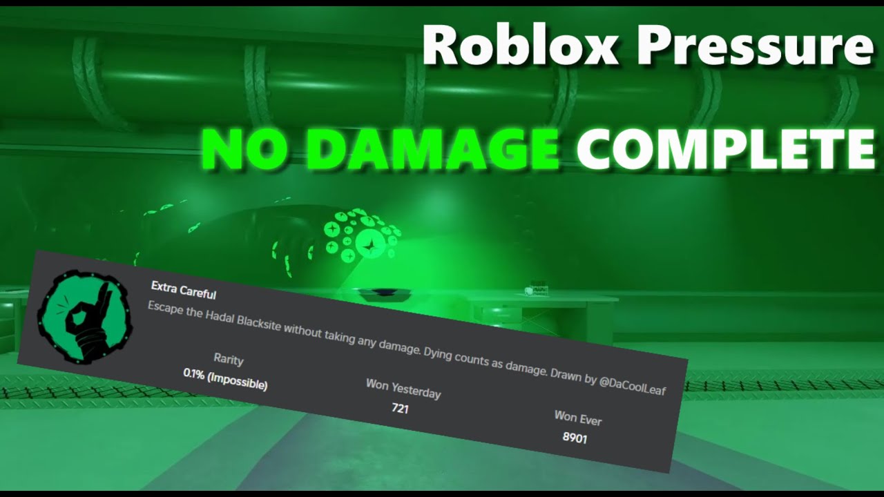 Roblox Pressure: NO DAMAGE COMPLETE | FULL RUN - YouTube
